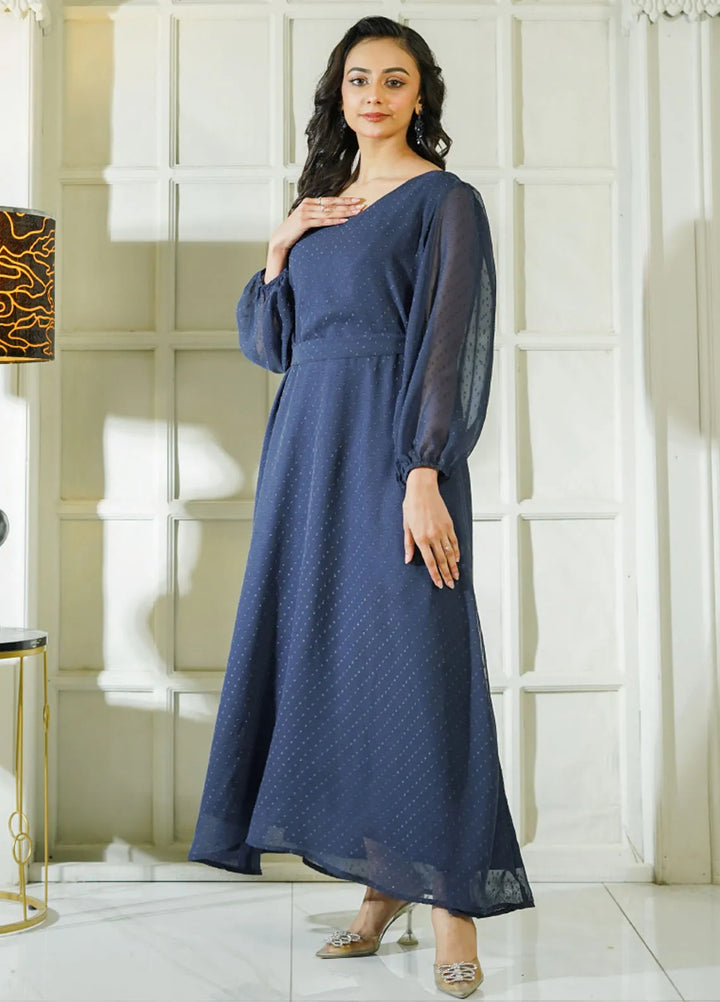 Mebae Apparels Pret Printed Georgette 1 Piece Elegant Flow Maxi