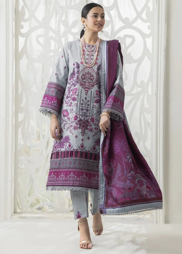 Meerak Pret Printed Khaddar 3 Piece Suit Nirvana