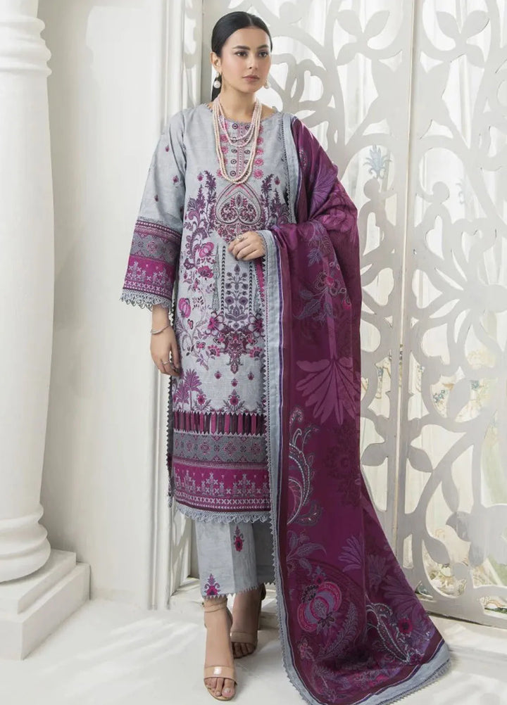 Meerak Pret Printed Khaddar 3 Piece Suit Nirvana