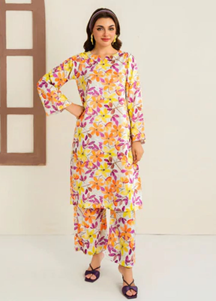 Meerak Pret Printed Silk 2 Piece Suit Ismara