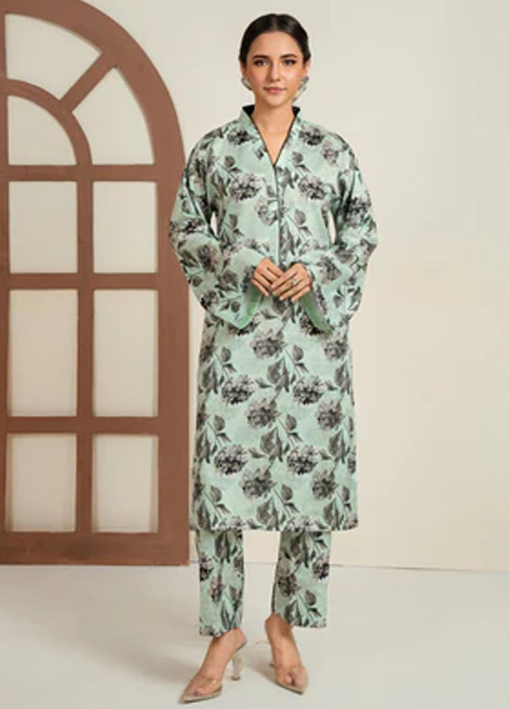 Meerak Pret Printed Silk 2 Piece Suit Velira