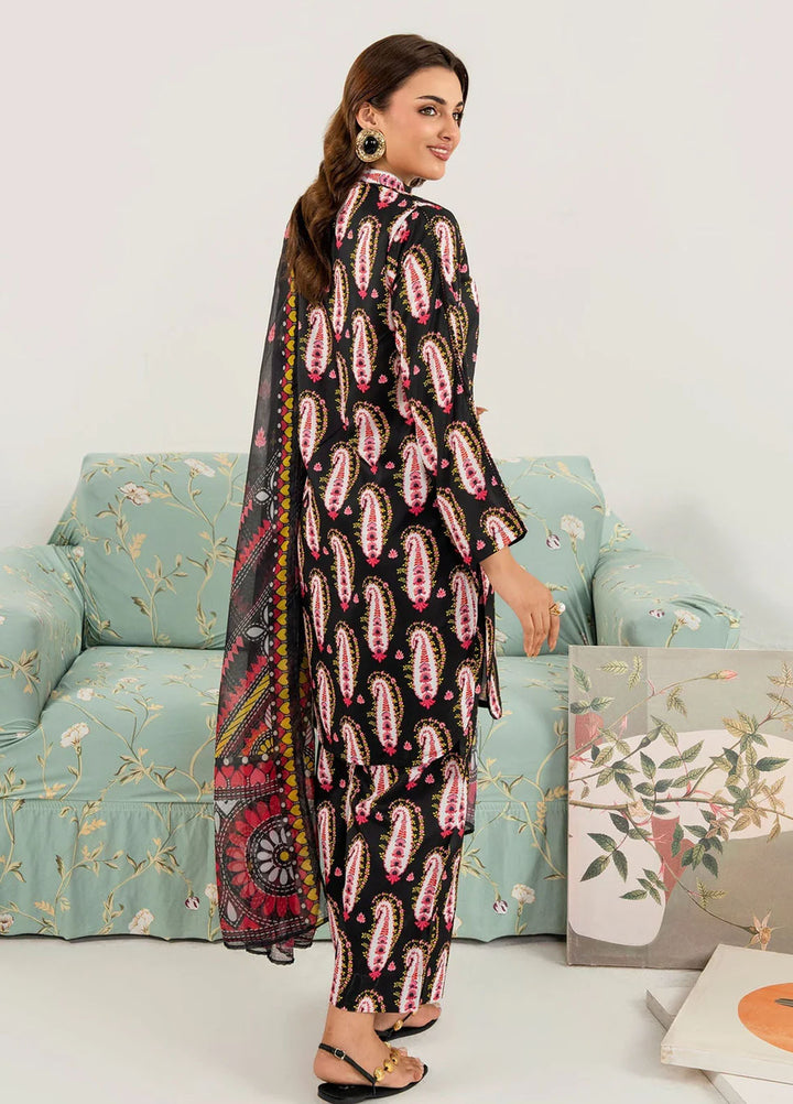 Meerak Pret Printed Silk 3 Piece Suit Alverra