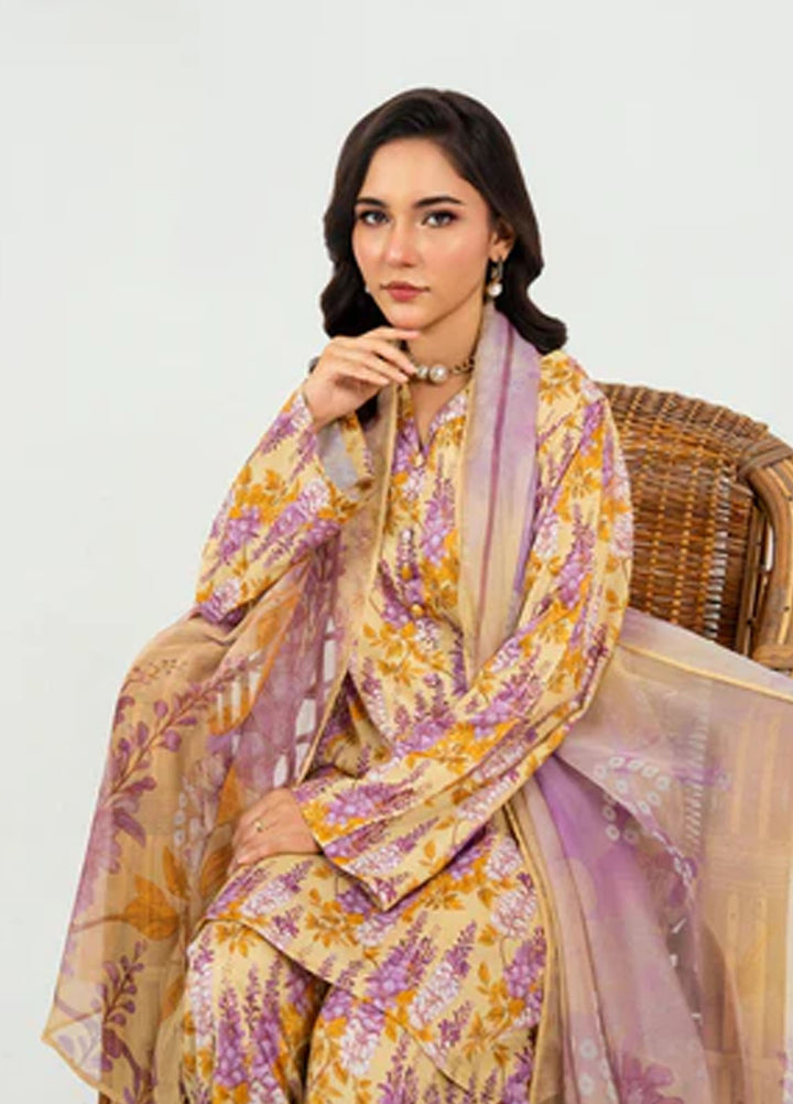 Meerak Pret Printed Silk 3 Piece Suit Celmira
