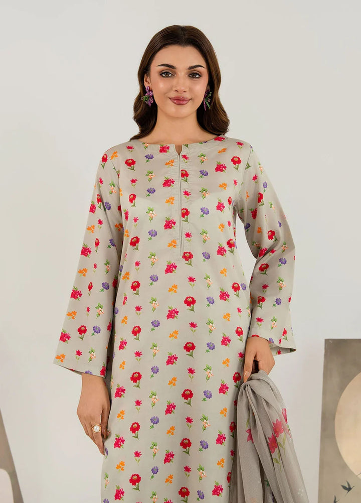 Meerak Pret Printed Silk 3 Piece Suit Mistara