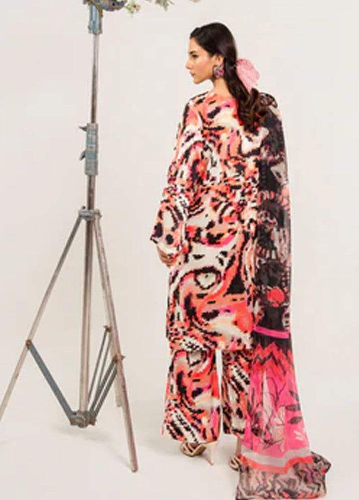 Meerak Pret Printed Silk 3 Piece Suit Ravleenah