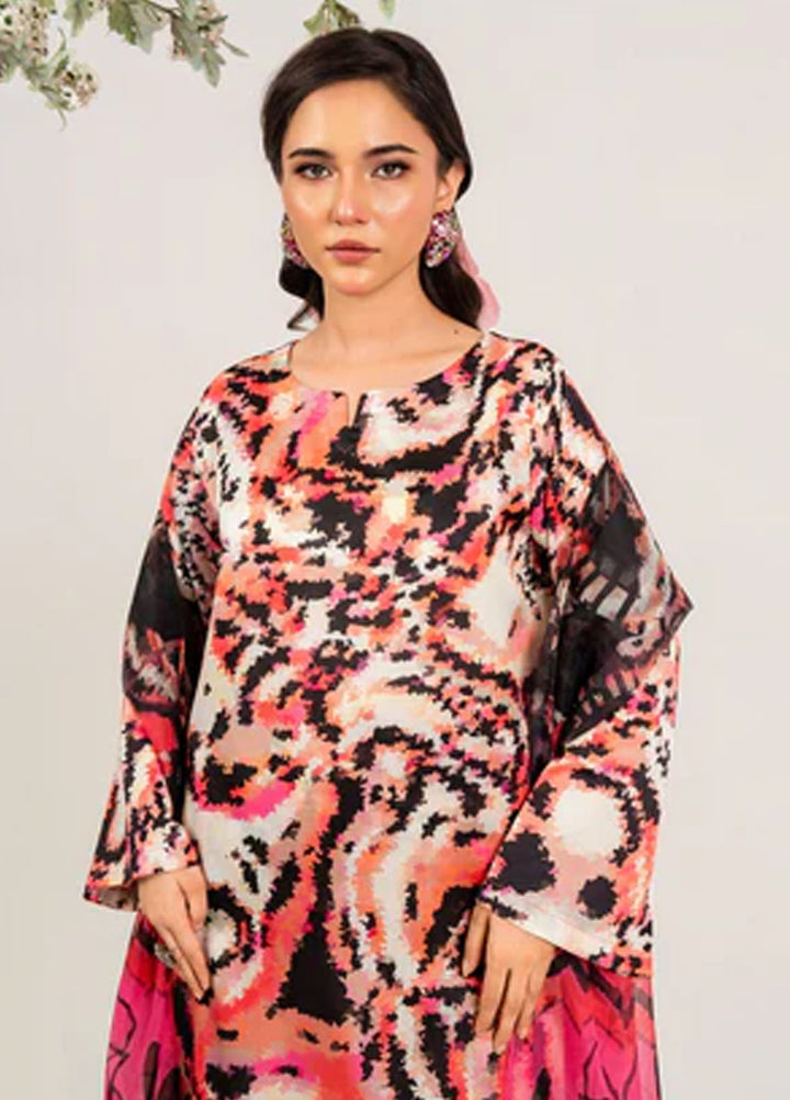 Meerak Pret Printed Silk 3 Piece Suit Ravleenah