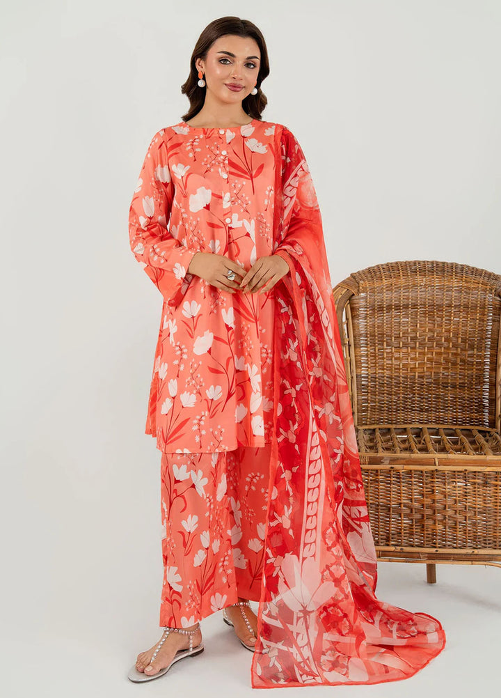 Meerak Pret Printed Silk 3 Piece Suit Virelia