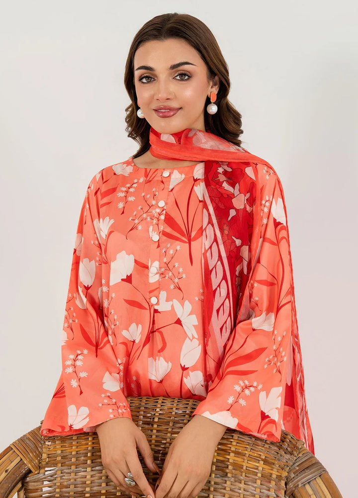 Meerak Pret Printed Silk 3 Piece Suit Virelia