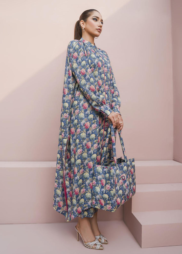 Meerak Pret Printed Raw Silk 2 Piece Suit Gemmy