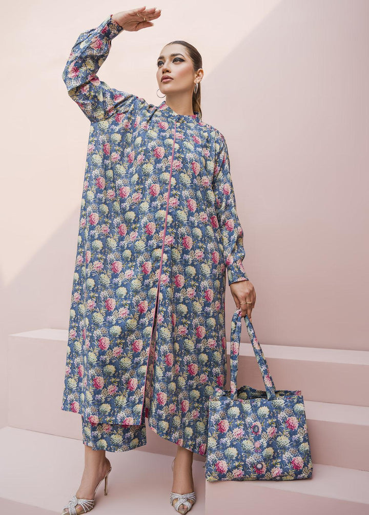 Meerak Pret Printed Raw Silk 2 Piece Suit Gemmy