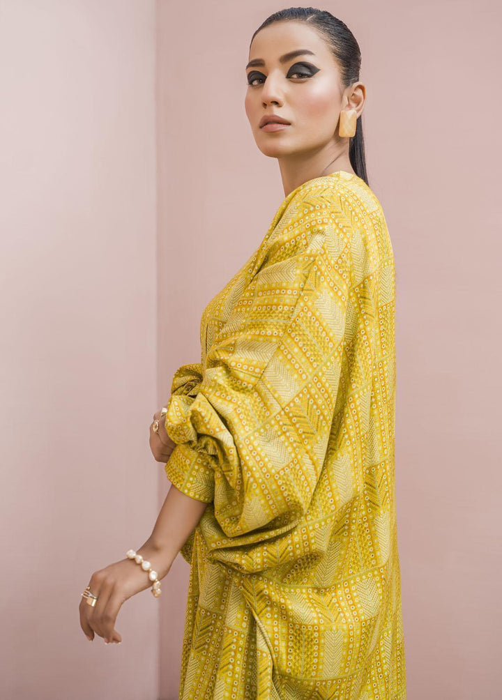 Meerak Pret Printed Raw Silk 2 Piece Suit Lumina