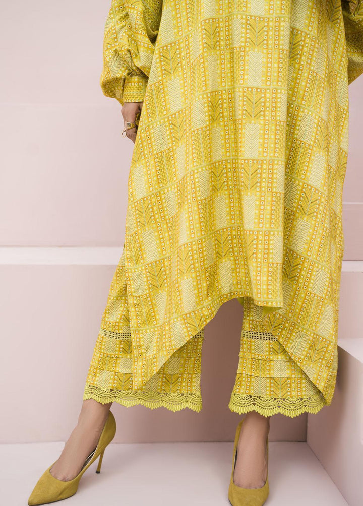 Meerak Pret Printed Raw Silk 2 Piece Suit Lumina