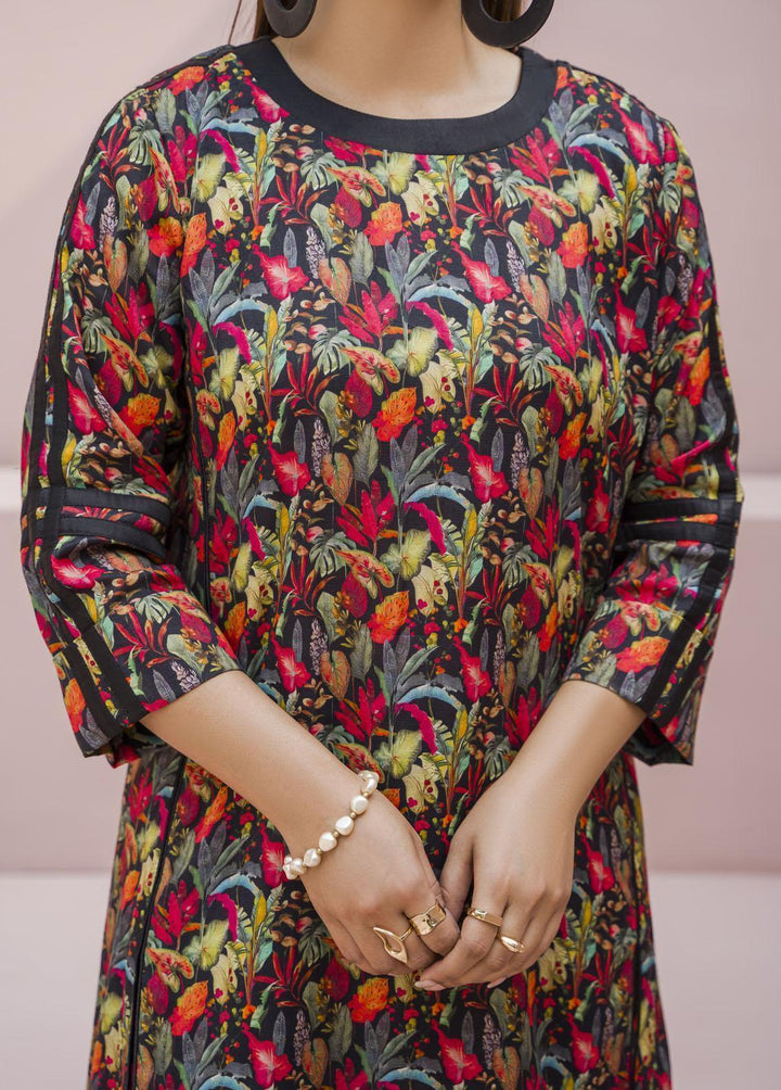 Meerak Pret Printed Raw Silk 2 Piece Suit Mystique