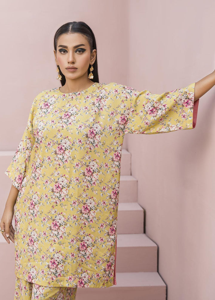 Meerak Pret Printed Raw Silk 2 Piece Suit Silkrose