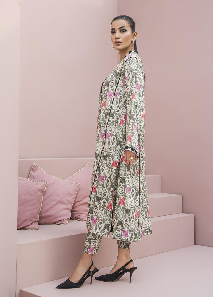 Meerak Pret Printed Raw Silk 2 Piece Suit Splendour