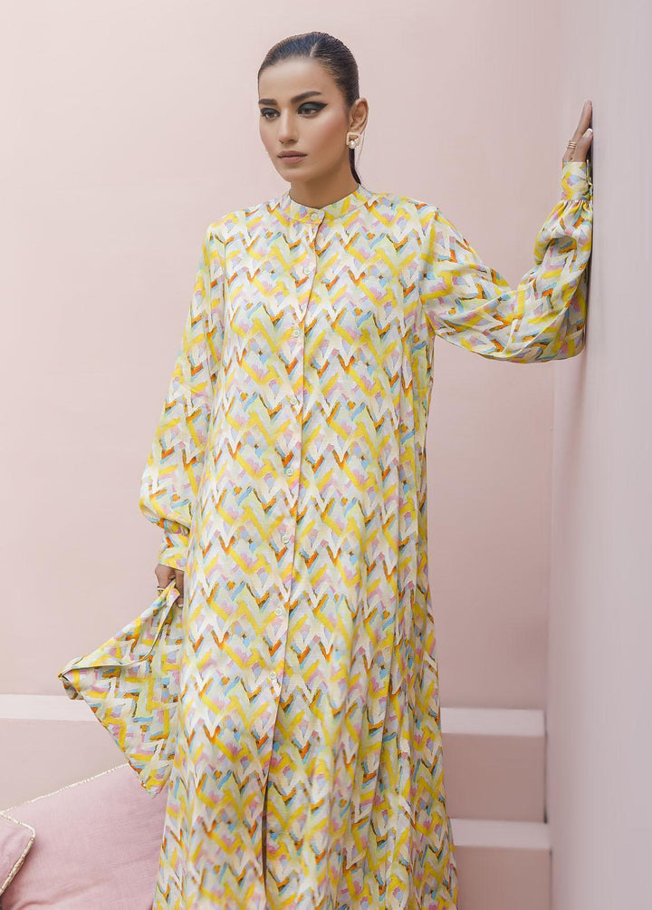 Meerak Pret Printed Raw Silk 2 Piece Suit Sublime