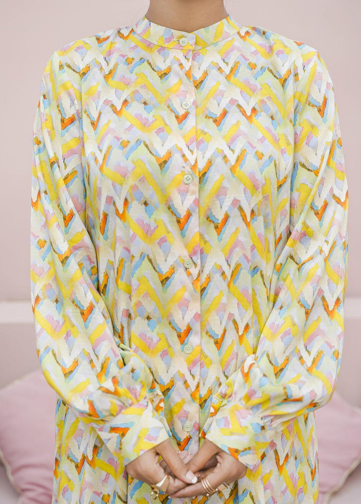 Meerak Pret Printed Raw Silk 2 Piece Suit Sublime