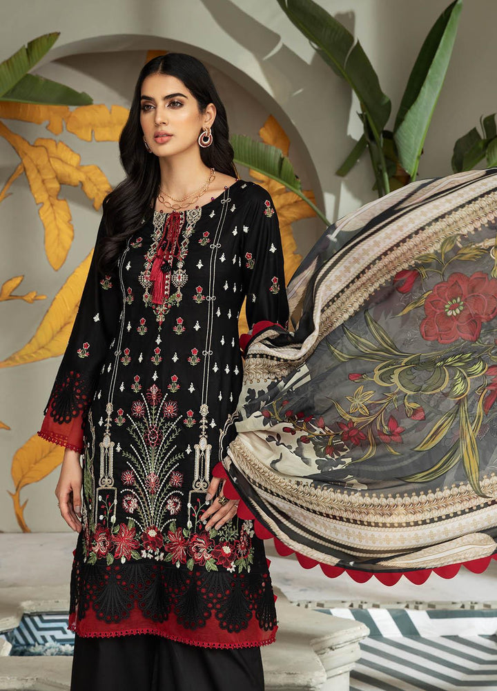 Coup De Fodre By Meeral Embroidered Lawn Suits Unstitched 3 Piece MRL21CF 08 Summer Bloom - Luxury Collection