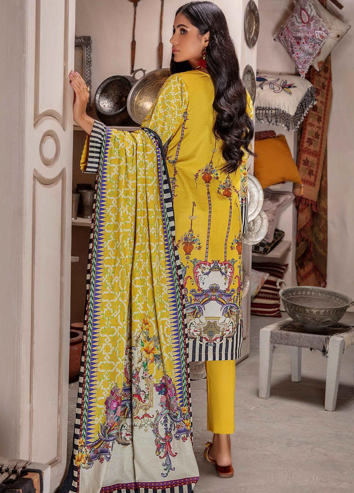 Meeral Printed Khaddar Suits Unstitched 3 Piece MRL21K MBK-03 - Winter Collection