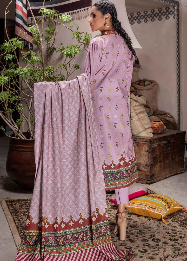 Meeral Printed Khaddar Suits Unstitched 3 Piece MRL21K MBK-04 - Winter Collection