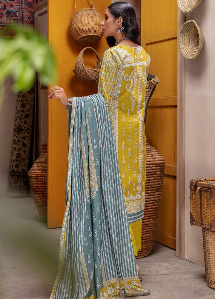 Meeral Printed Khaddar Suits Unstitched 3 Piece MRL21K MBK-05 - Winter Collection