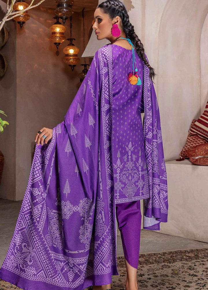 Meeral Printed Khaddar Suits Unstitched 3 Piece MRL21K MBK-07 - Winter Collection