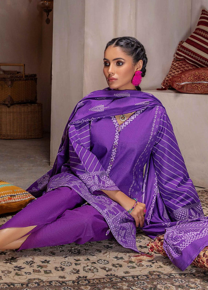 Meeral Printed Khaddar Suits Unstitched 3 Piece MRL21K MBK-07 - Winter Collection