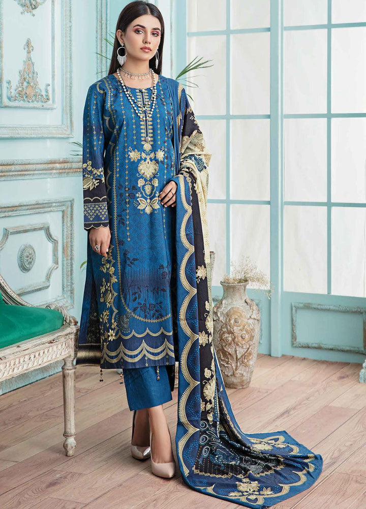 Meeral Printed Linen Suits Unstitched 3 Piece MRL21L-2 M-01 - Winter Collection