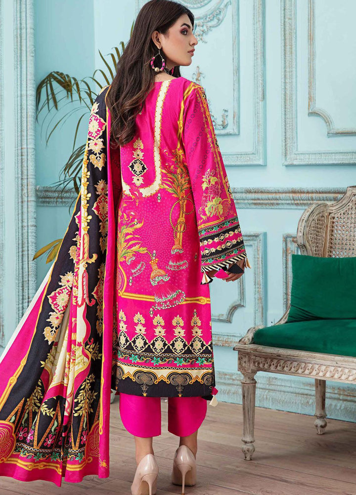Meeral Printed Linen Suits Unstitched 3 Piece MRL21L-2 M-03 - Winter Collection