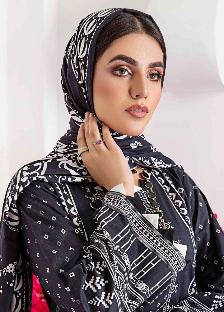 Meeral Printed Linen Suits Unstitched 3 Piece MRL21L MR-04 - Winter Collection