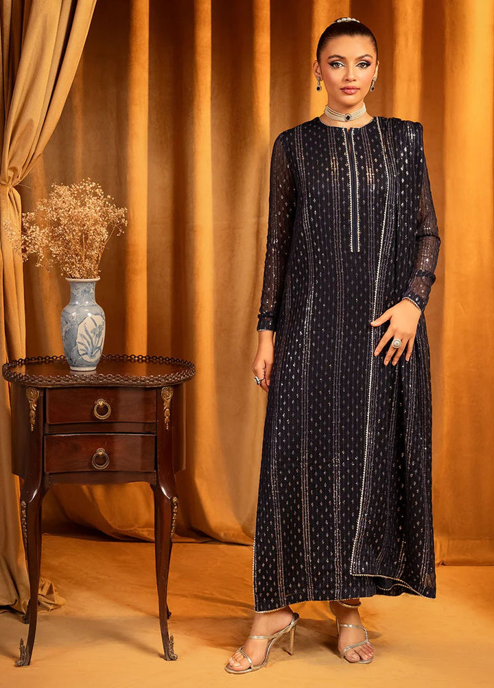 Meeral Pret Embroidered Chiffon 3 Piece Suit Lillium