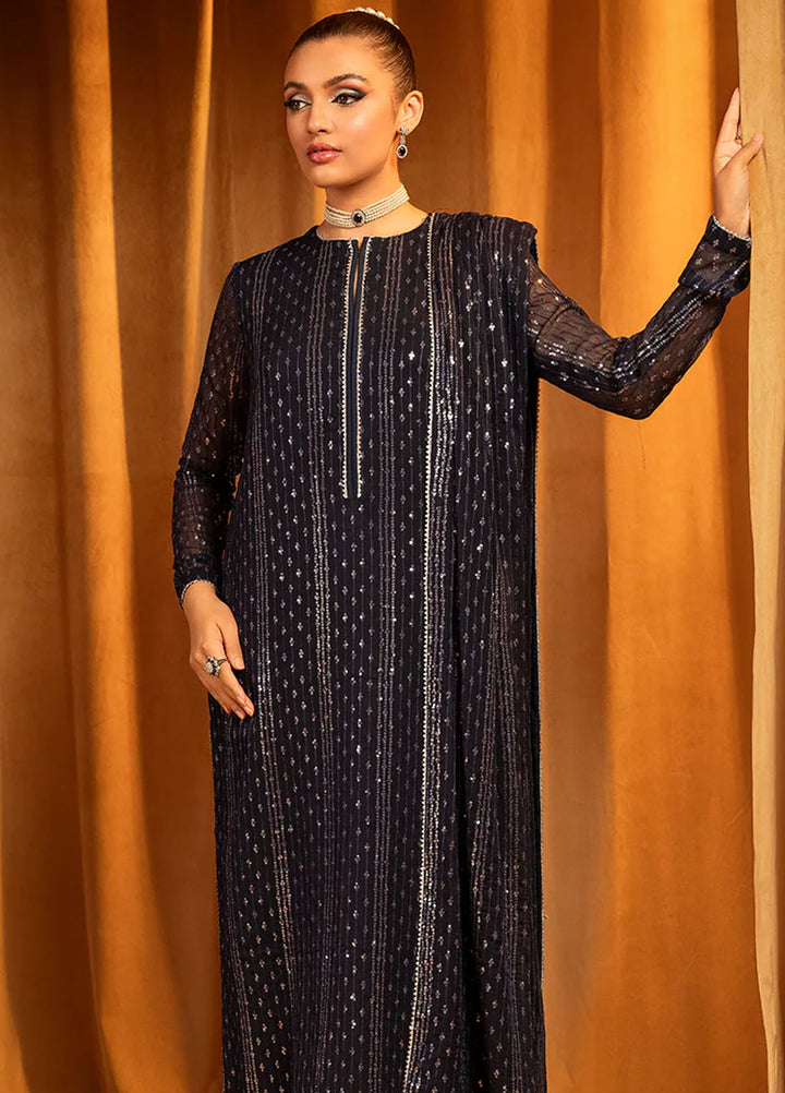 Meeral Pret Embroidered Chiffon 3 Piece Suit Lillium