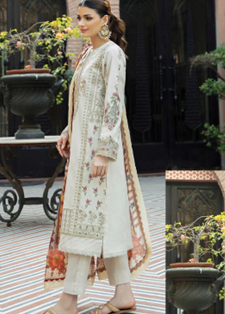 Meeras By Florent Embroidered Khaddar Suits Unstitched 3 Piece FL21M FL-10 - Winter Collection