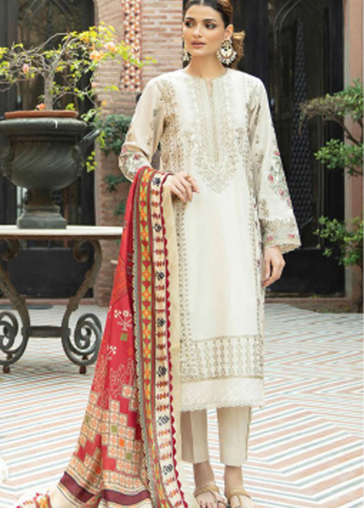 Meeras By Florent Embroidered Khaddar Suits Unstitched 3 Piece FL21M FL-10 - Winter Collection