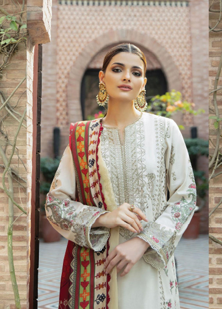 Meeras By Florent Embroidered Khaddar Suits Unstitched 3 Piece FL21M FL-10 - Winter Collection
