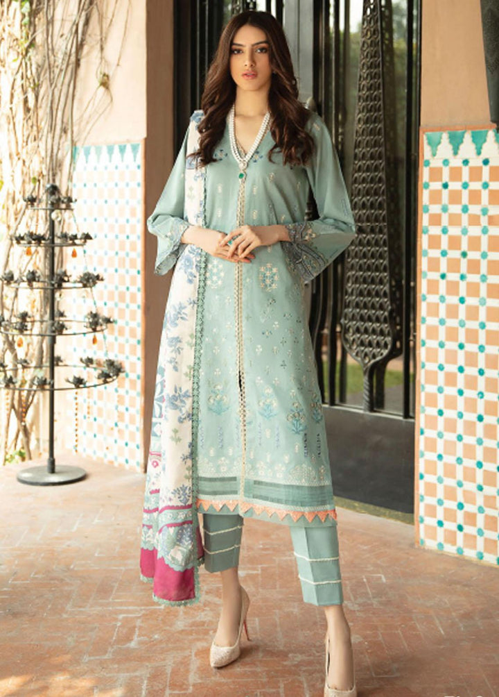 Meeras By Florent Embroidered Khaddar Suits Unstitched 3 Piece FL21M FL-2 - Winter Collection