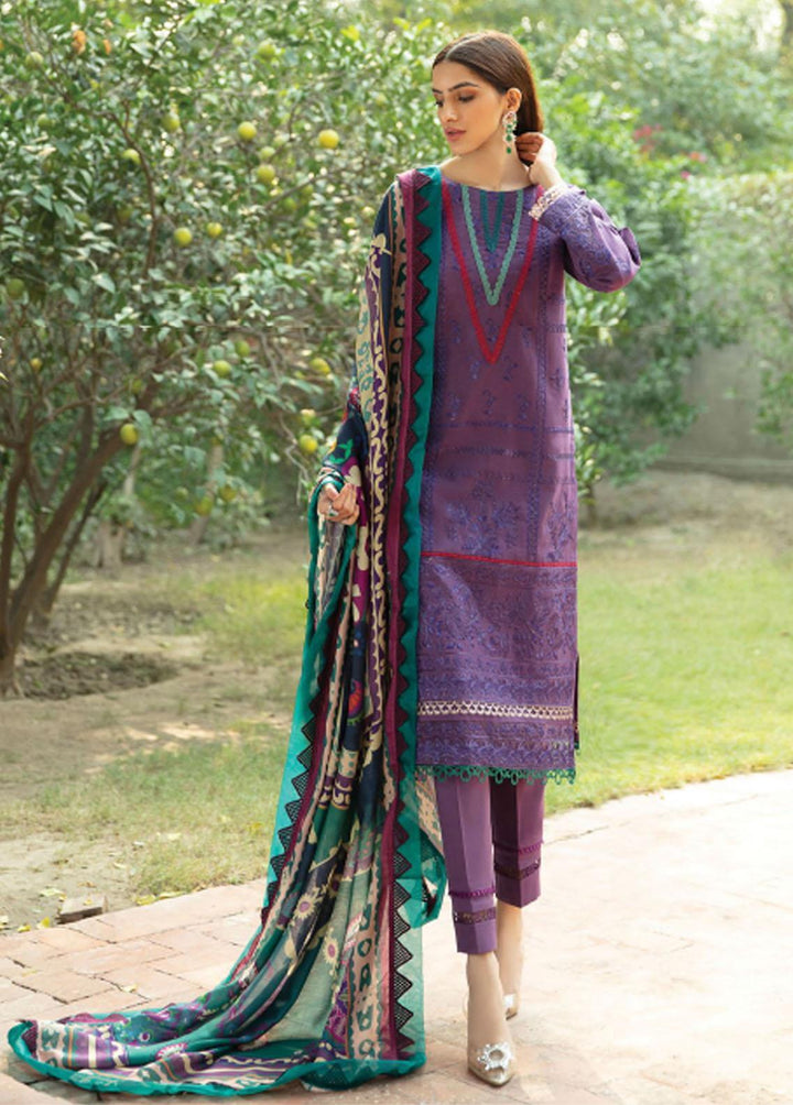 Meeras By Florent Embroidered Khaddar Suits Unstitched 3 Piece FL21M FL-4 - Winter Collection