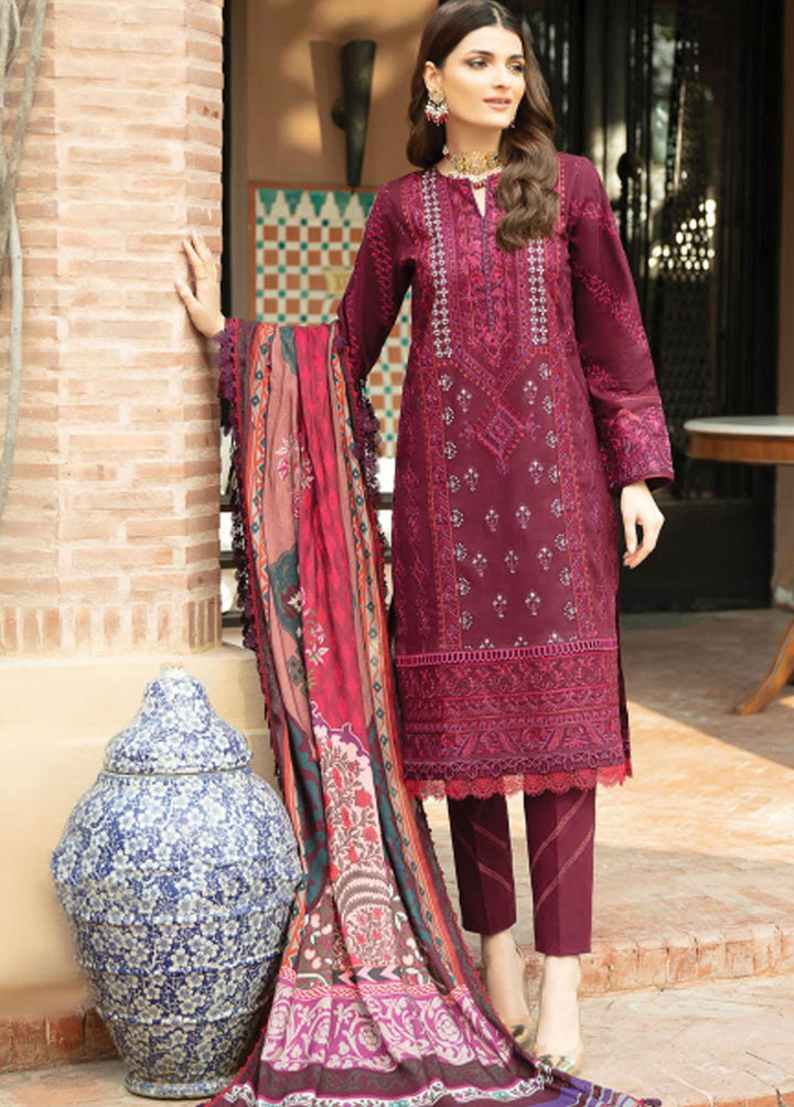 Meeras By Florent Embroidered Khaddar Suits Unstitched 3 Piece FL21M FL-5B - Winter Collection