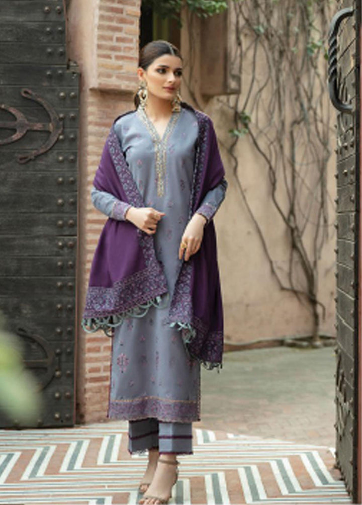 Meeras By Florent Embroidered Khaddar Suits Unstitched 3 Piece FL21M FL-7A - Winter Collection