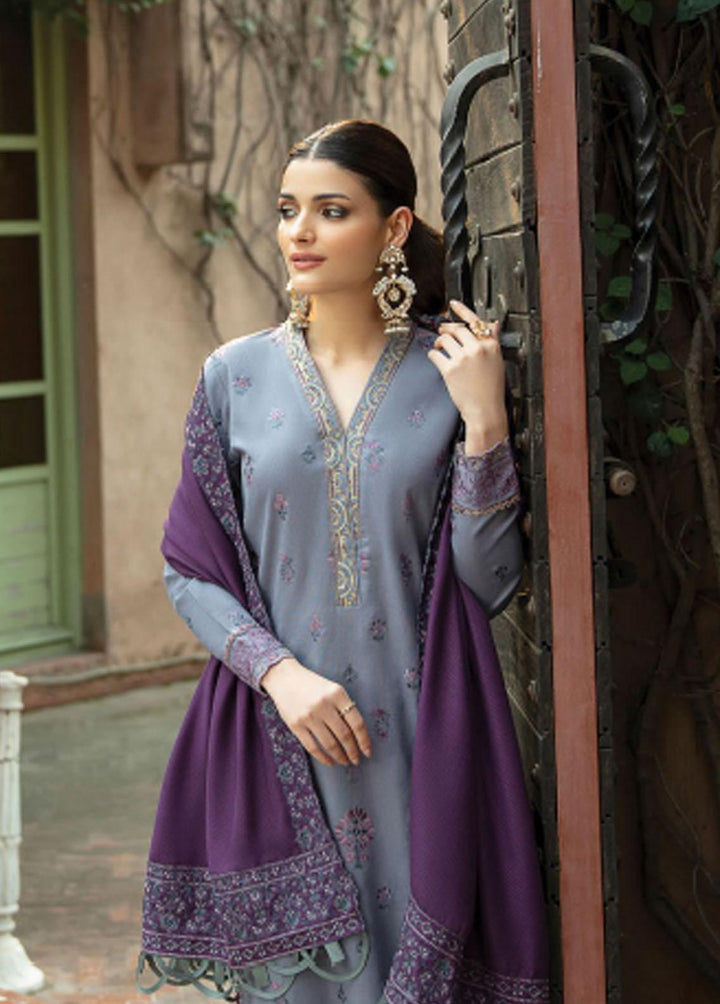 Meeras By Florent Embroidered Khaddar Suits Unstitched 3 Piece FL21M FL-7A - Winter Collection