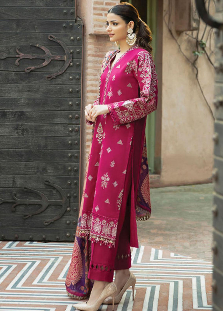 Meeras By Florent Embroidered Khaddar Suits Unstitched 3 Piece FL21M FL-8B - Winter Collection
