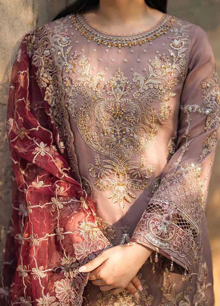 Meeras by Imrozia Serene Embroidered Organza Suit Unstitched 3 Piece IM25ME I-220 Zohra - Luxury Collection