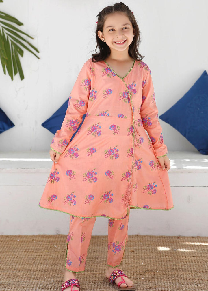 Modest Cotton Embroidered 2 Piece Suit for Girls -  MS23M Alfia