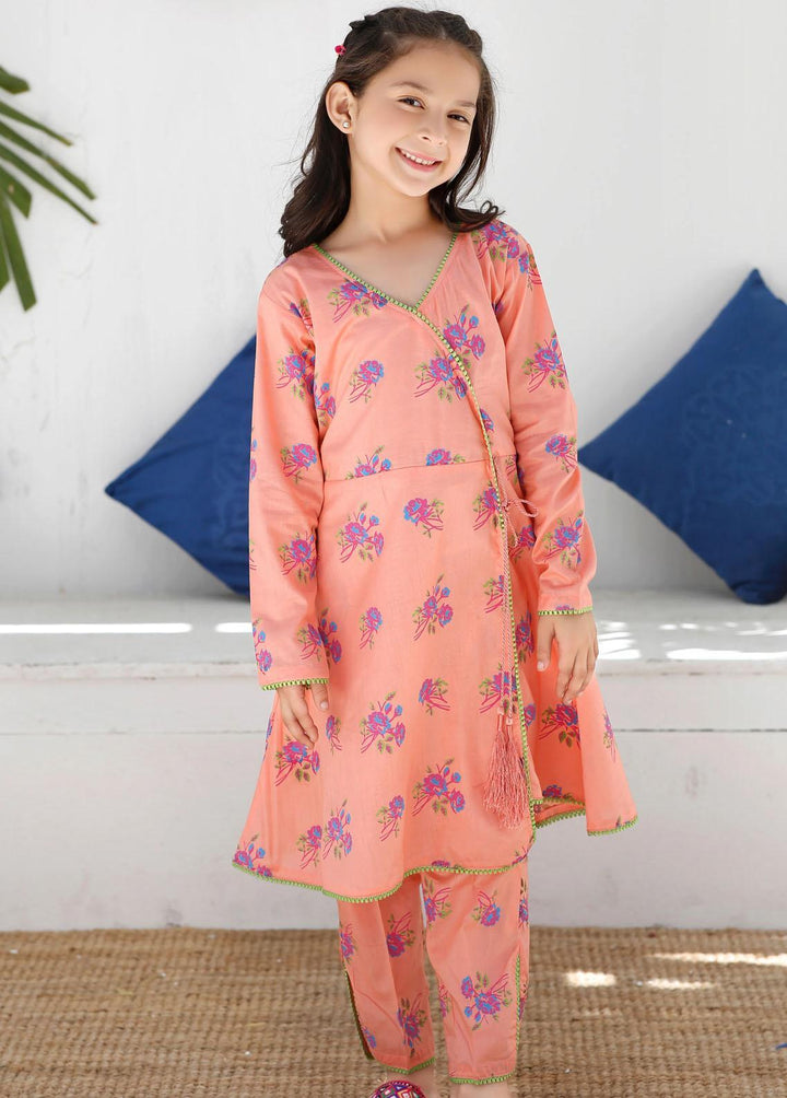 Modest Cotton Embroidered 2 Piece Suit for Girls -  MS23M Alfia