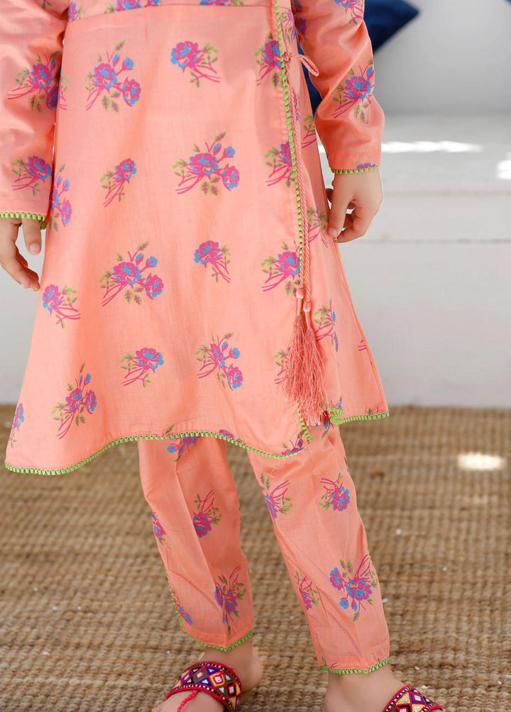 Modest Cotton Embroidered 2 Piece Suit for Girls -  MS23M Alfia