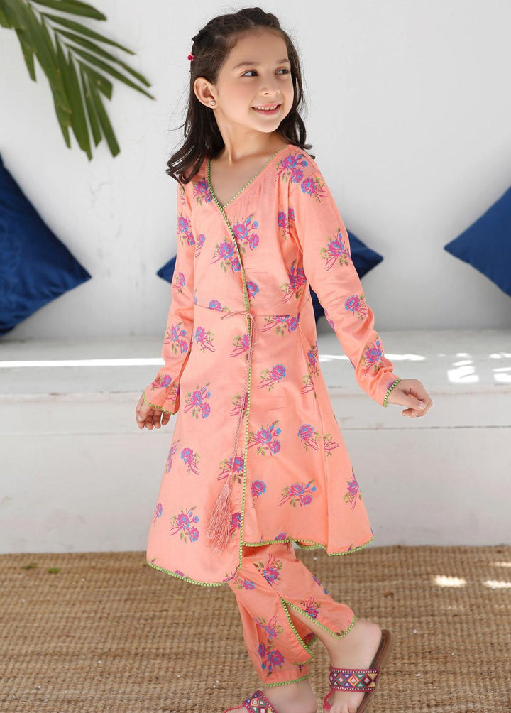 Modest Cotton Embroidered 2 Piece Suit for Girls -  MS23M Alfia