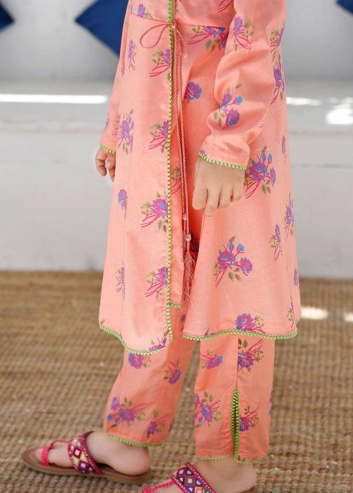 Modest Cotton Embroidered 2 Piece Suit for Girls -  MS23M Alfia