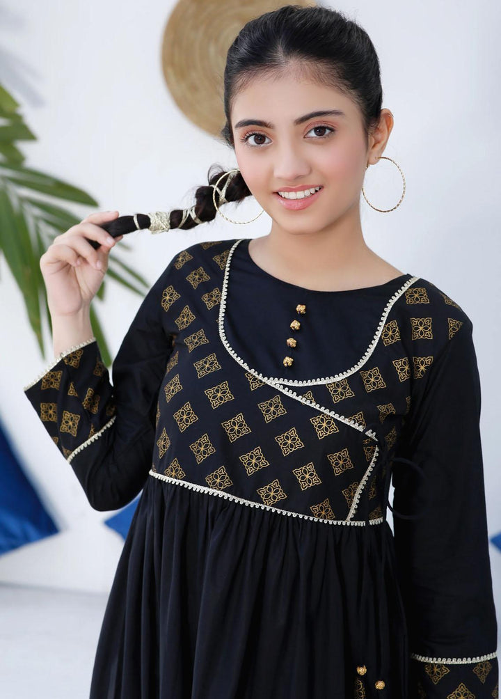 Modest Cotton Embroidered 3 Piece Suit for Girls -  MS23M Zayla