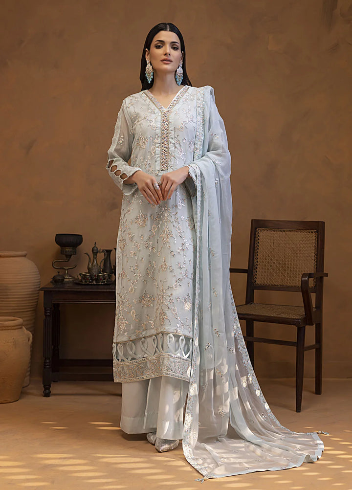 Mehar by Shamooz Embroidered Chiffon Suit Unstitched 3 Piece SHM24MC SU-113 Mehmal - Festive Collection