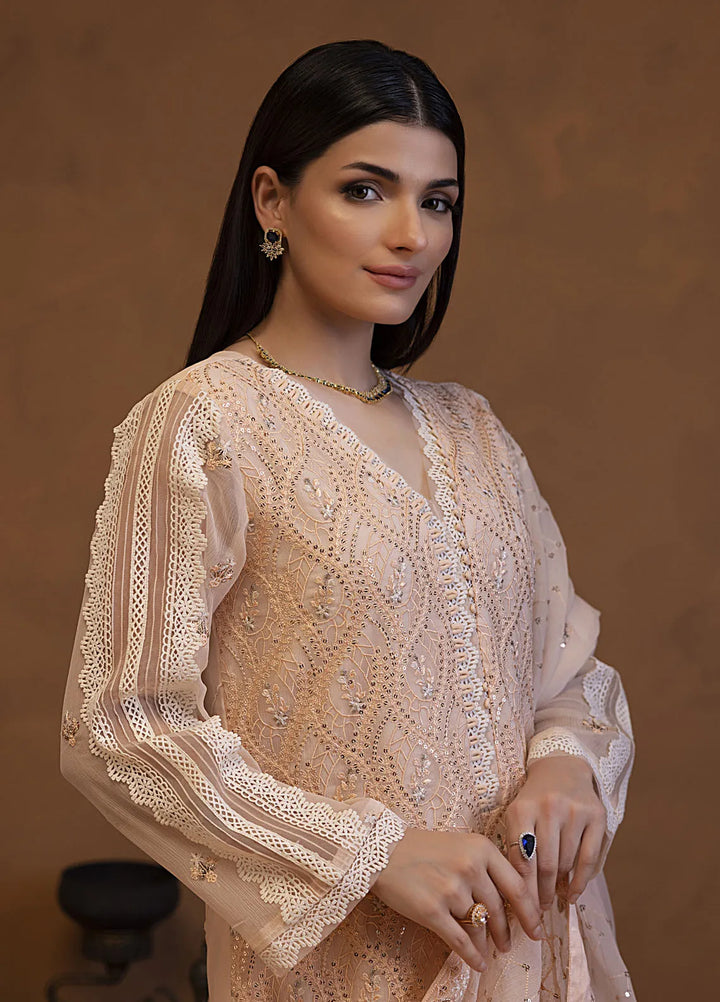 Mehar by Shamooz Embroidered Chiffon Suit Unstitched 3 Piece SHM24MC SU-117 Diyar - Festive Collection